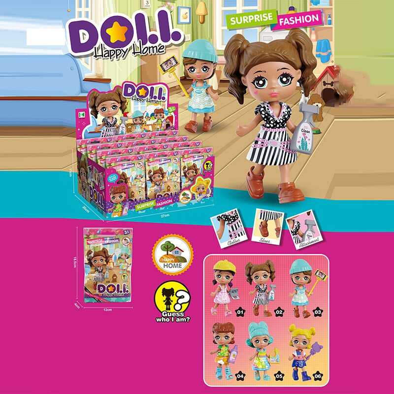 Лялька KZ 9010 (36/2) ЦІНА ЗА 12 ШТУК В БЛОЦІ, середня висота ляльки 9 см, аксесуари, рухомі кінцівки, в коробці