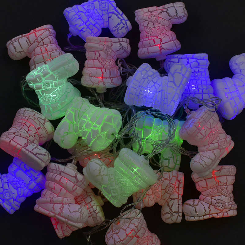 Гірлянда світлодіодна Чобіток С 31307 (50) 20 лампочок, 5 метрів, мультиколор, від мережі 220 В, у пакеті