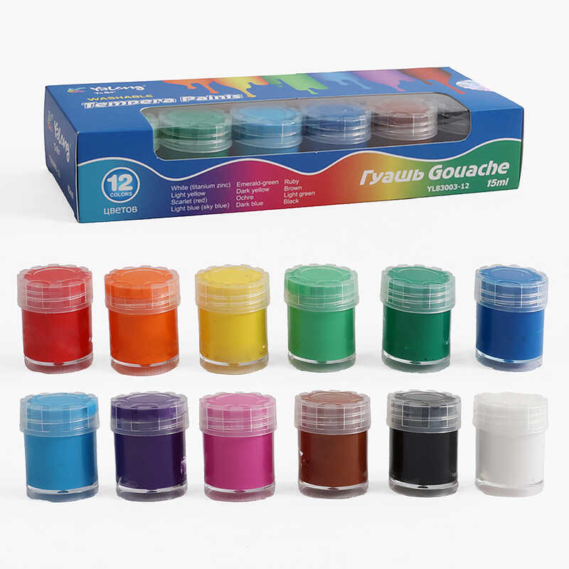 Гуаш C 72695 (72) 12 кольорів, в коробці