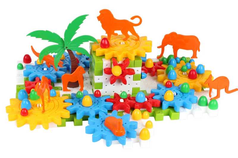 гр Іграшка "Конструктор" 3763 (5) "Technok Toys" 118 деталей, фігурки тварин, в коробці