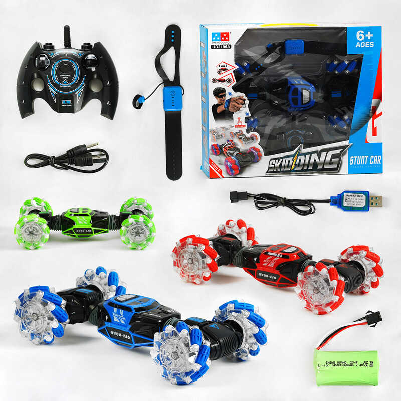 Машина на радіокеруванні UD 2196 А (12) 2 кольори, світло коліс, музика, акумм.6 V, в коробці