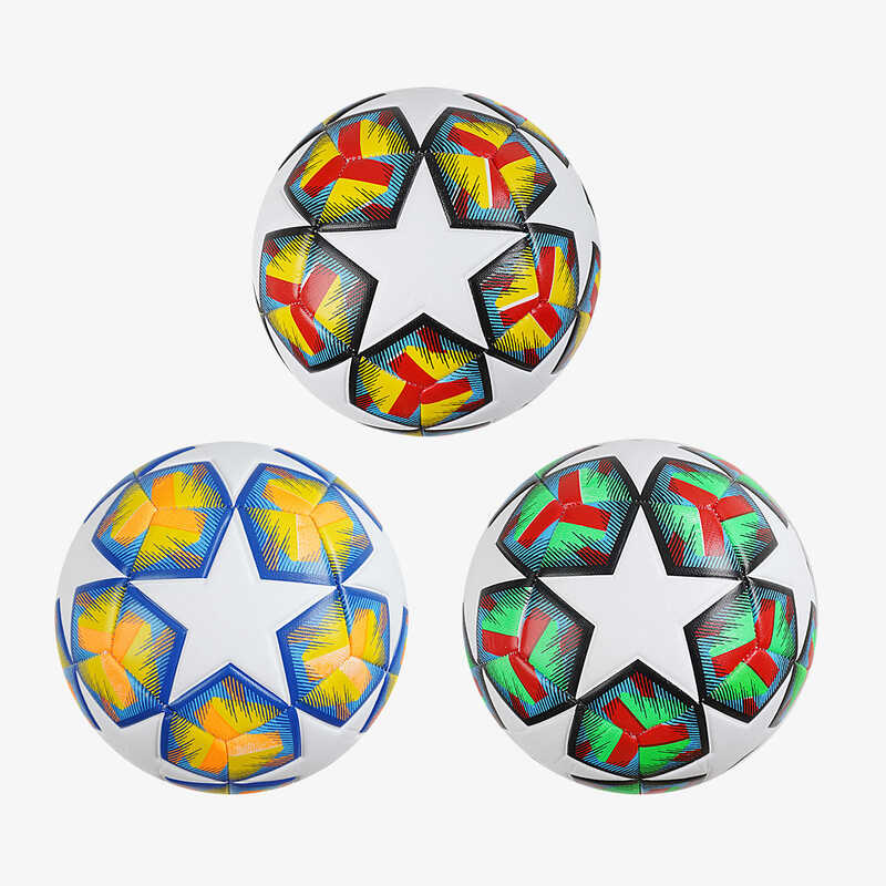 М`яч футбольний C 70315 (60) 3 кольори, розмір №5, матеріал TPE, 310-330 грамів, гумовий балон, ВИДАЄТЬСЯ ТІЛЬКИ МІКС ВИДІВ