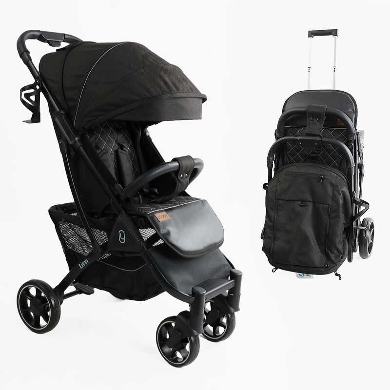 Візок прогулянковий дитячий "JOY" Livvi LV-08160 (1) рама алюмінієва, футкавер, підсклянник, телескопічна ручка, в коробці