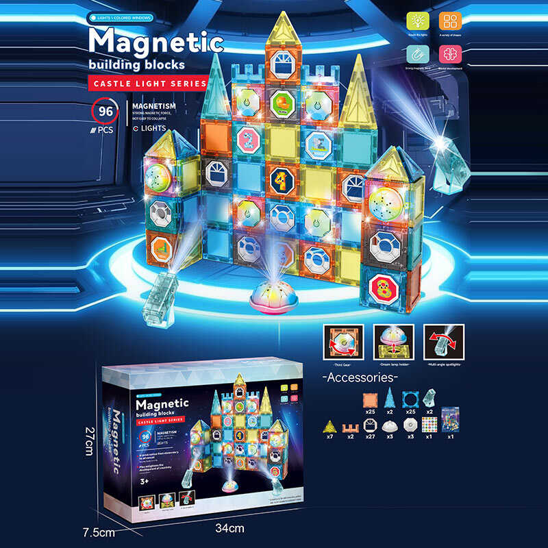 Магнітний конструктор 6697 A (24/2) 96 деталей, в коробці