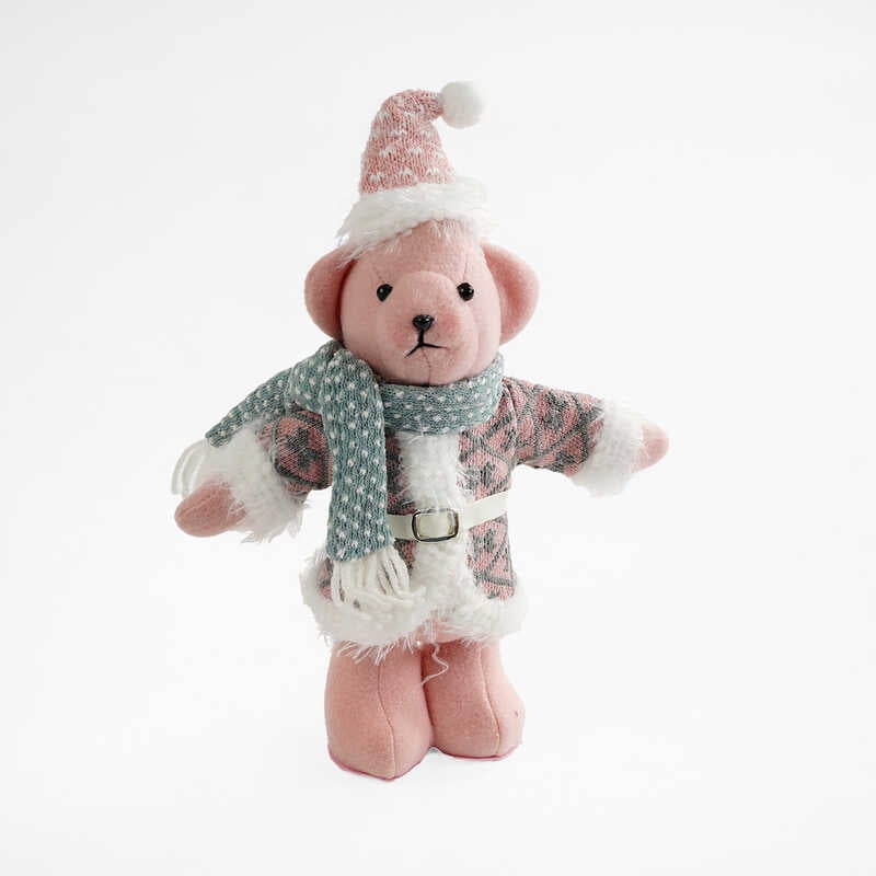 Новорічна декоративна іграшка C 67834 (144) “Ведмедик”, висота 28 см, в пакеті