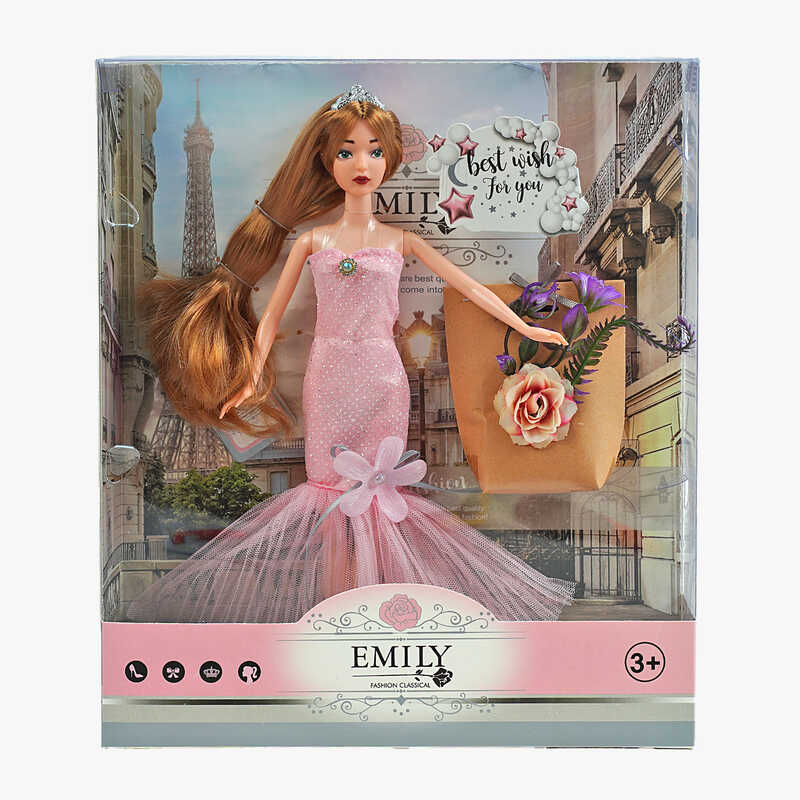 Лялька QJ 117 D (48/2) висота 30 см, аксесуари, штучні квіти, в коробці