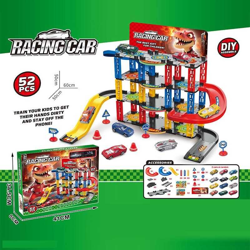 Трек 6693 A5 (36) 52 елементи, 2 машинки, 4 рівні, в коробці