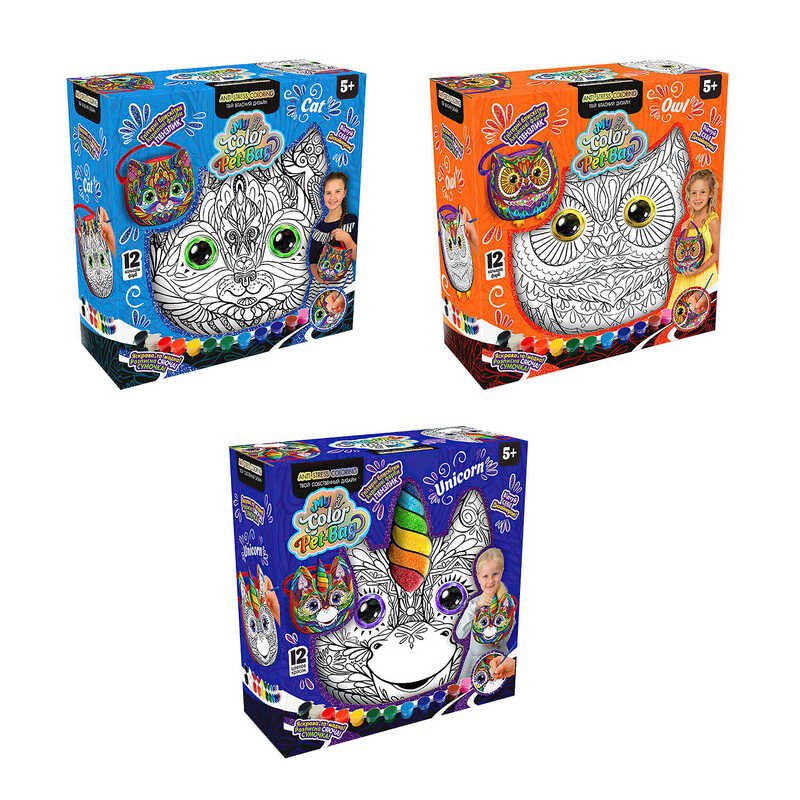 гр Сумочка "My Color Pet-Bag" CPB-01-01U,02U,03U УКР. (6) 3 види, "Danko Toys"