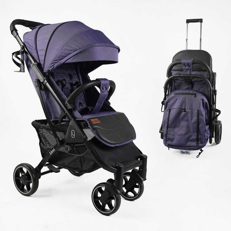 Візок прогулянковий дитячий "JOY" Livvi LV-04270 (1) рама алюмінієва, футкавер, підсклянник, телескопічна ручка, в коробці