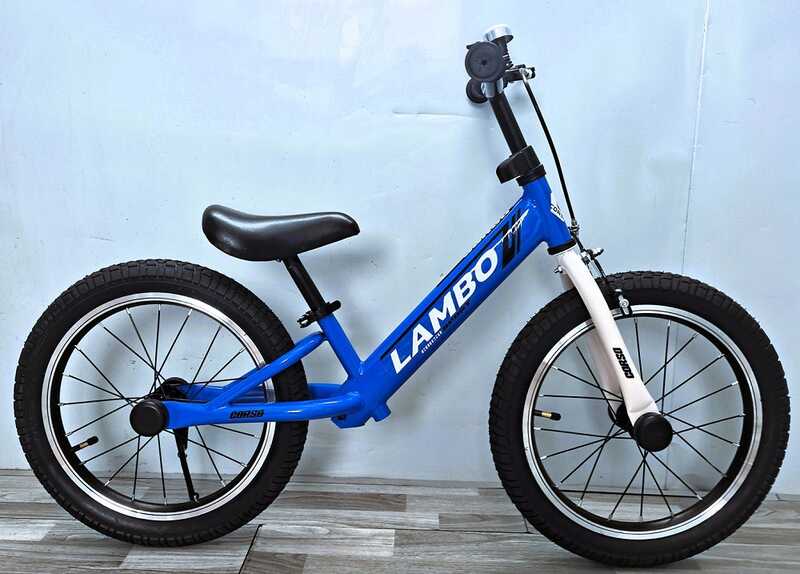 Велобіг "CORSO LAMBO" LB-16820 (1) сталева рама, ручне гальмо, колеса надувні резинові 16’’, алюмінієві обода, підніжка, дзвоник