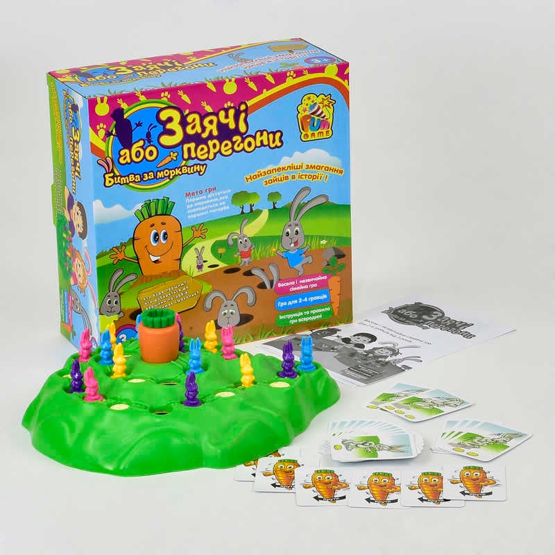 гр Настільна гра "Заячі Перегони" 7229 (12/2) "4FUN Game Club", в коробці