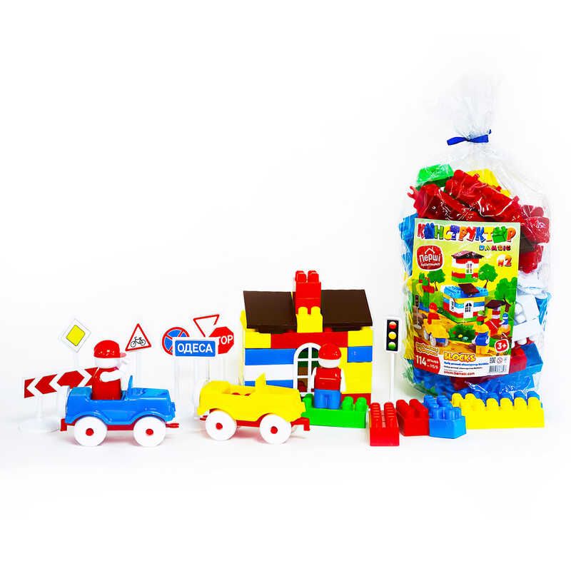 гр Конструктор №2 115/9 (12) "BAMSIC" 114 деталей, у пакеті