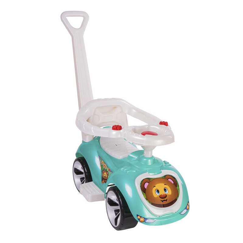 гр Машина "ЛАПКА" 809 (1) "ORION" колір бірюзовий, з батьківською ручкою і бампером