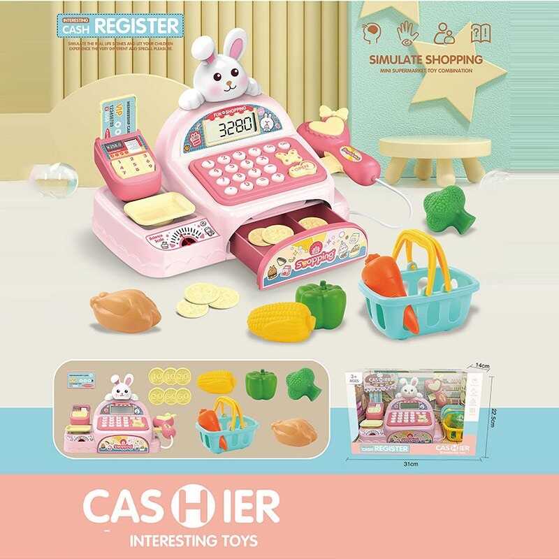 Касовий апарат 997-19 (30) функціональний калькулятор, сканер, платіжний термінал, ваги, звук, підсвічування, висувна шухляда, монети, картка, харчові продукти, в коробці