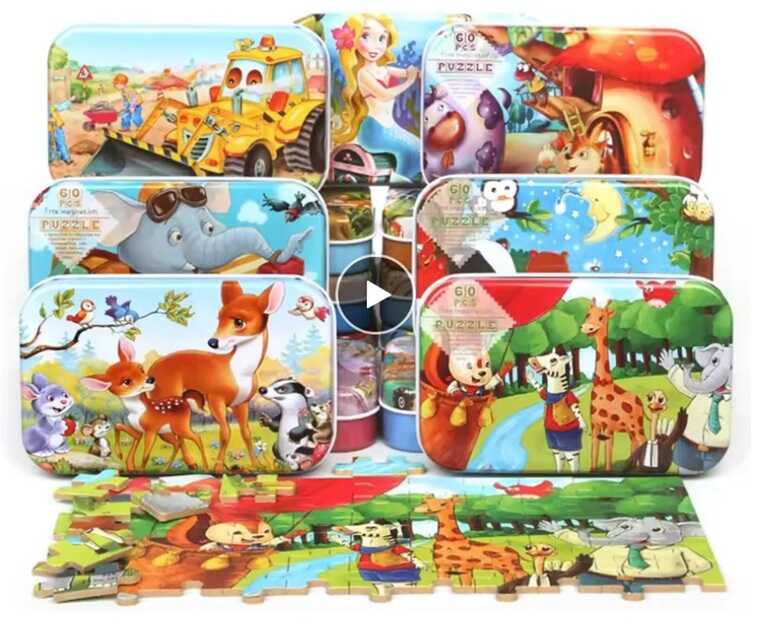 Пазли C 73266 (180) 60 елементів, у боксі, ВИДАЄТЬСЯ ТІЛЬКИ МІКС ВИДІВ