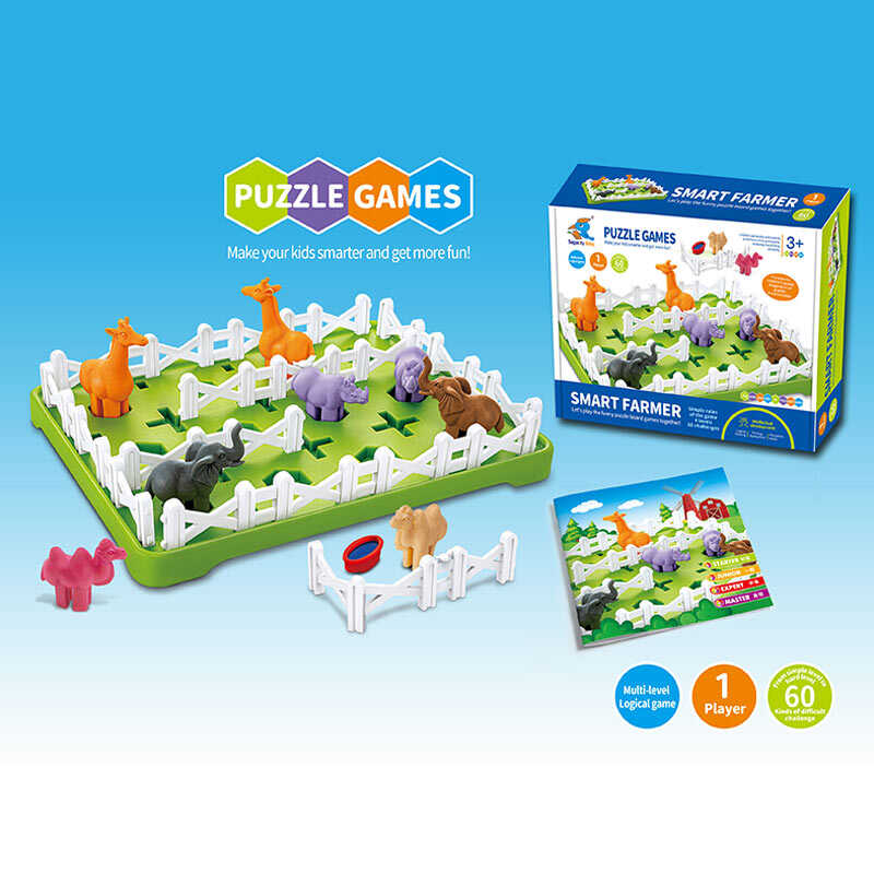 Настільна гра XT 2004 (48/2) фігурки тварин, ігрове поле, паркан, буклет з завданнями, в коробці