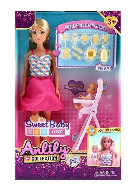 Лялька 616316 (24) висота 30 см, рухомі кінцівки, пупсик, прошите волосся, аксесуари, знімний одяг, в коробці