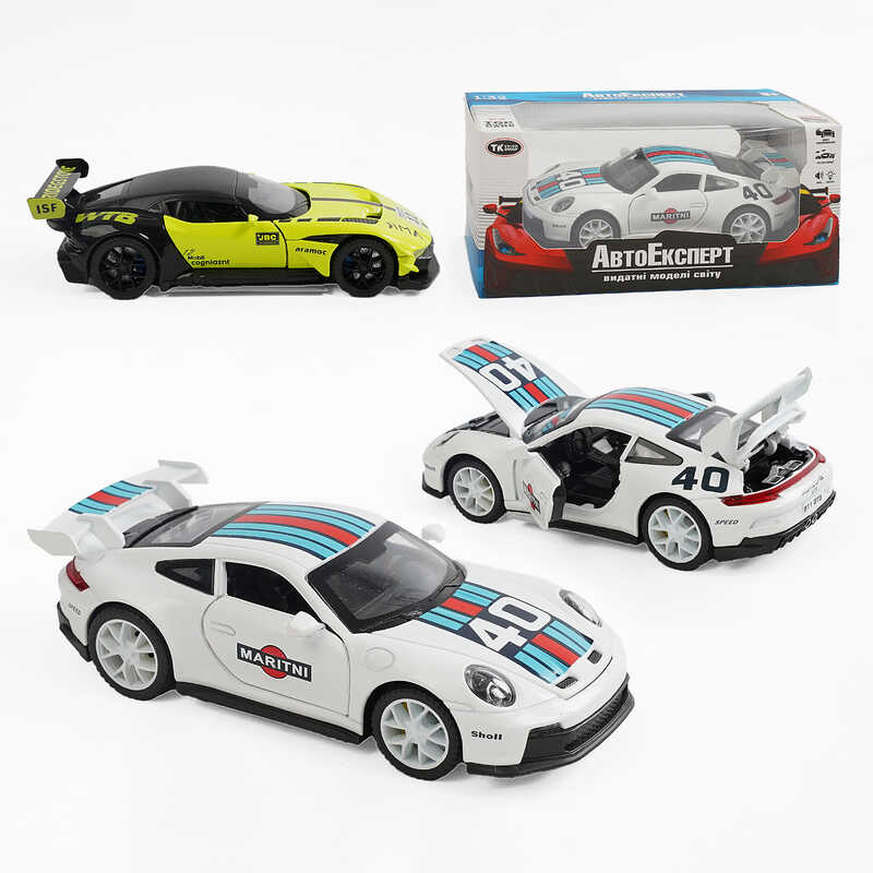 Машинка 10306 (48/2) "Авто Експерт" 2 види, металопластик, 1:32, звук, світло, інерція, рухомі елементи, в коробці