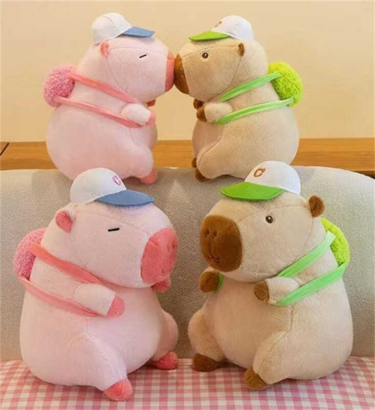 М’яка іграшка M 17992 (100) 2 види, “Капібара”, висота 44см, знімний рюкзачок