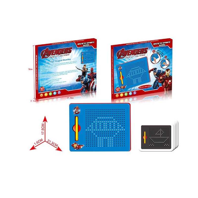 Дошка магнітна 380-04 /05/06/380 (48) магнітна гра, стилус, наліпки, в коробці