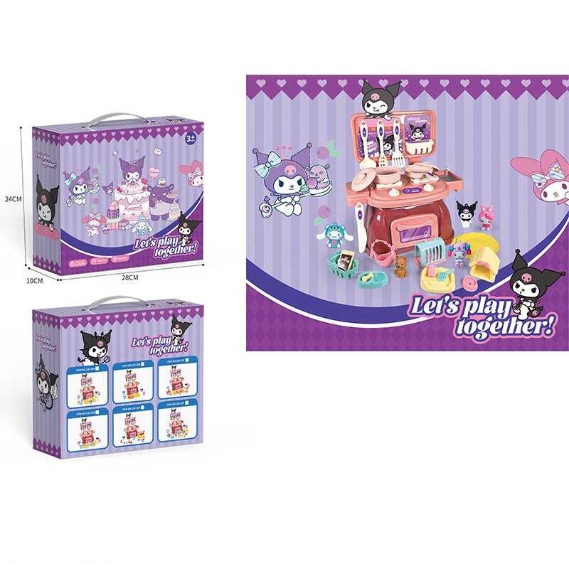 Кухня 228-10 F (48/2) духова піч, 23 х 10х  20 см, посуд, плита, каструля, сковорідка, ніж, лопатка, декоративна їжа, герої, в коробці