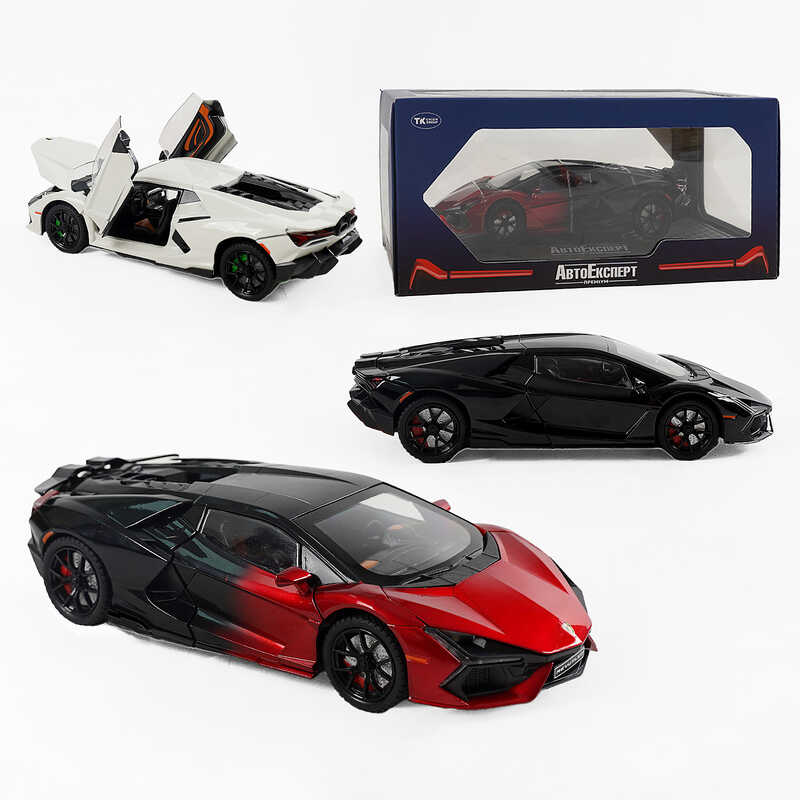 Машинка GT - 11732 (24) "Авто Експерт", металопластик, 1:24, звук, світло, інерція, відкриваються двері, у коробці, ВИДАЄТЬСЯ МІКС ВИДІВ