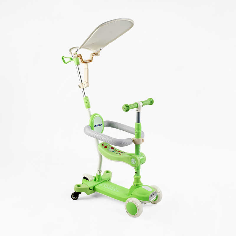 Самокат 5в1 "Skyper" BT-52309 (8) колеса PU125х40мм зі світлом, укр озвучування та підсвічування платформи,с ДОП. КОЛЕСАМИ, захисний бампер, в коробці