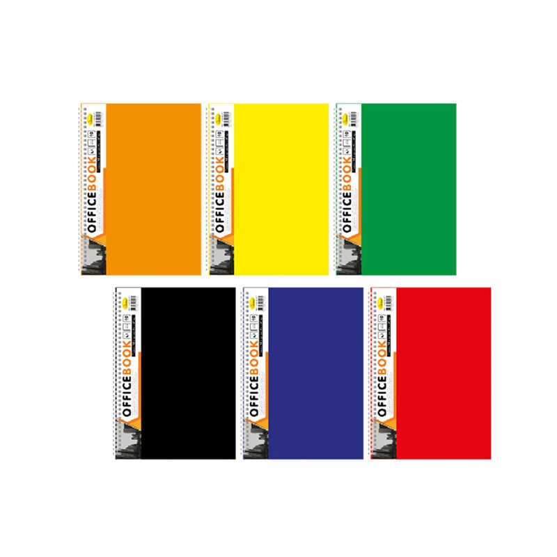 гр Блокнот Б-БП5-90 (10) А5, 90арк, пластик, 2 розіл., пружина збоку "Апельсин" ВИДАЄТЬСЯ МІКС ВИДІВ