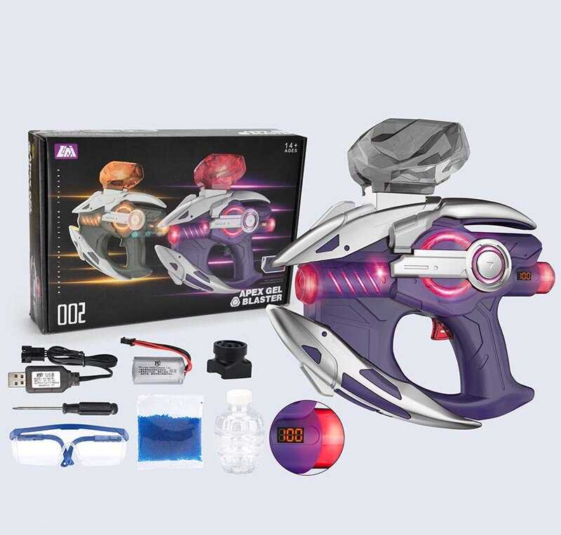 Пістолет 662 (24) стріляє орбізами, акумулятор 7.4V, підсвічування, 2 магазини, захисні окуляри, дисплей заряду батареї, орбізи, в коробці