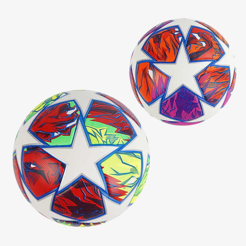 М`яч футбольний М 49864 (30) 1 вид, вага 420 грамів, матеріал PU, балон гумовий, клеєний, (поставляється накачаним на 80)