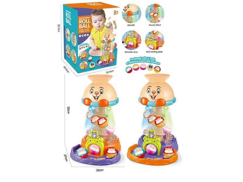 Гра з кулькою 806 (12) 2 кольори, звук, підсвічування, 5 кульок, в коробці