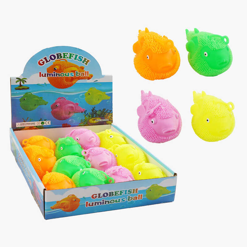 Гра антистрес C 70610 (24) ЦІНА ЗА 12 ШТУК В БЛОЦІ, рибка, підсвітка, в коробці