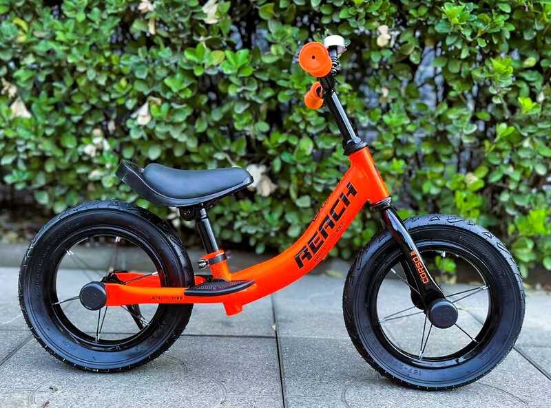 Велобіг "CORSO Reach" RC-6380-94 (1) сталева рама, колесо 12", надувні колеса, підніжка, підставка для ніг, дзвіночок