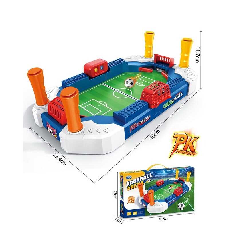 Футбол настільний 666-106 A (48/2) поле 40х23 см, важелі для відбивання м'яча, ворота, механічне табло, 2 пластикові м'ячі, в коробці