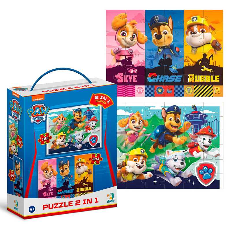 гр Пазл 2в1 "Такі хороші цуценята" 200561 (12) "DoDo", 24-36 елементів, у коробці