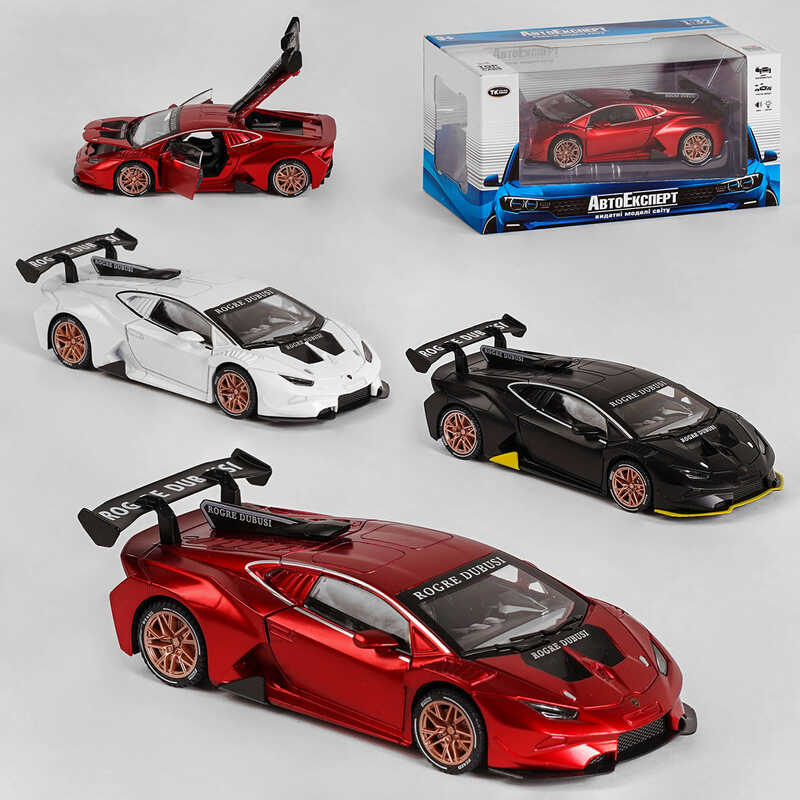 Машинка ТК - 3026 (32) "Авто Експерт", 3 види, металопластик, 1:32, світло, звук, інерція, відчиняються двері, багажник, капот, в коробці, ВИДАЄТЬСЯ ТІЛЬКИ МІКС ВИДІВ