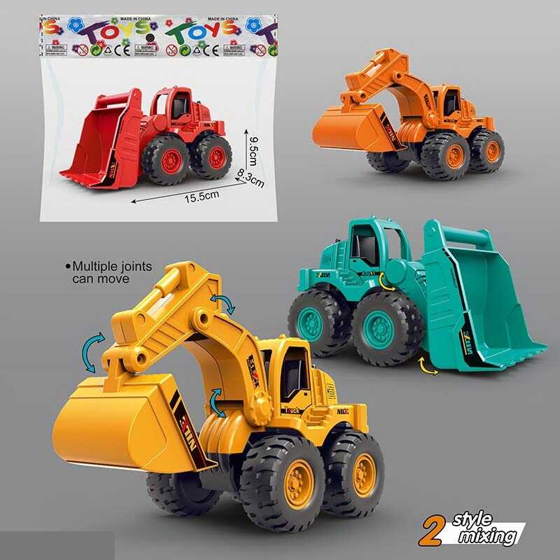 Спецтехніка 8838 (200/2) 2 види, 2 кольори, інерція, рухливі елементи, у пакеті