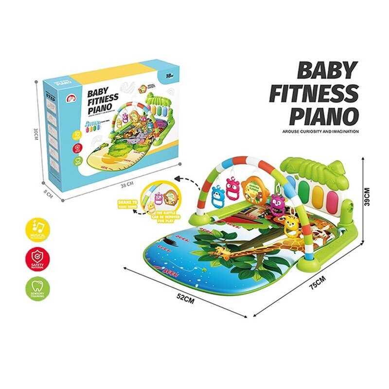 Килимок 688-20 (36) піаніно, мелодія, підсвічування, 4 брязкальця, в коробці