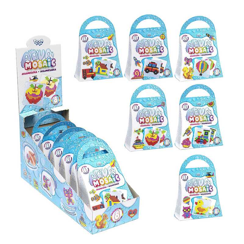 гр Комільфо "Aqua Mosaic" AM-02-01,02,03,04,05,06 (24) 6 видів "Danko Toys"