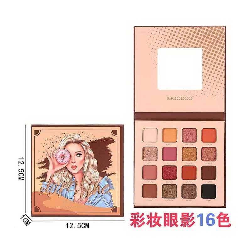 Косметика IG 3109 B (288) 16  кольорів тіней, у коробці