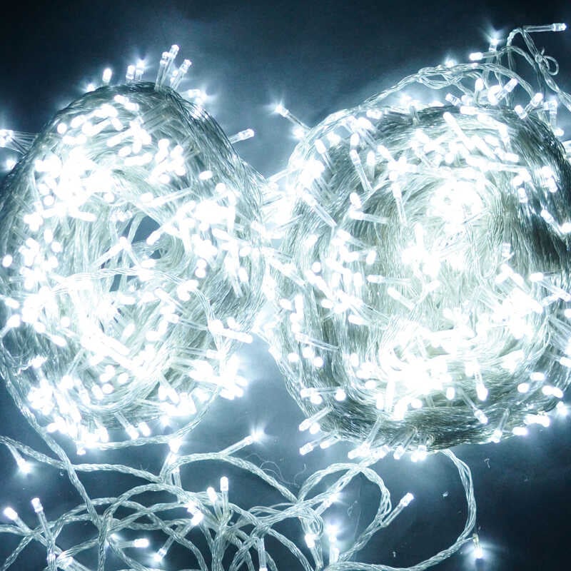 Гірлянда C 31318-652 (20) 1578 лампочок, 98,5 метра, біла, від мережі 220 В, в коробці