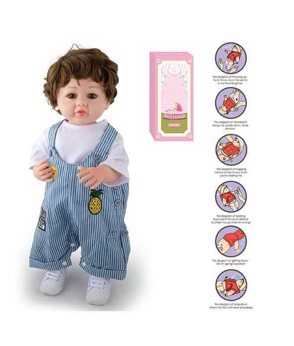 Лялька AFD 8866-46 S (12) висота: 52 см, функціональна, гумова, звуки, прошите волосся, аксесуари, в коробці