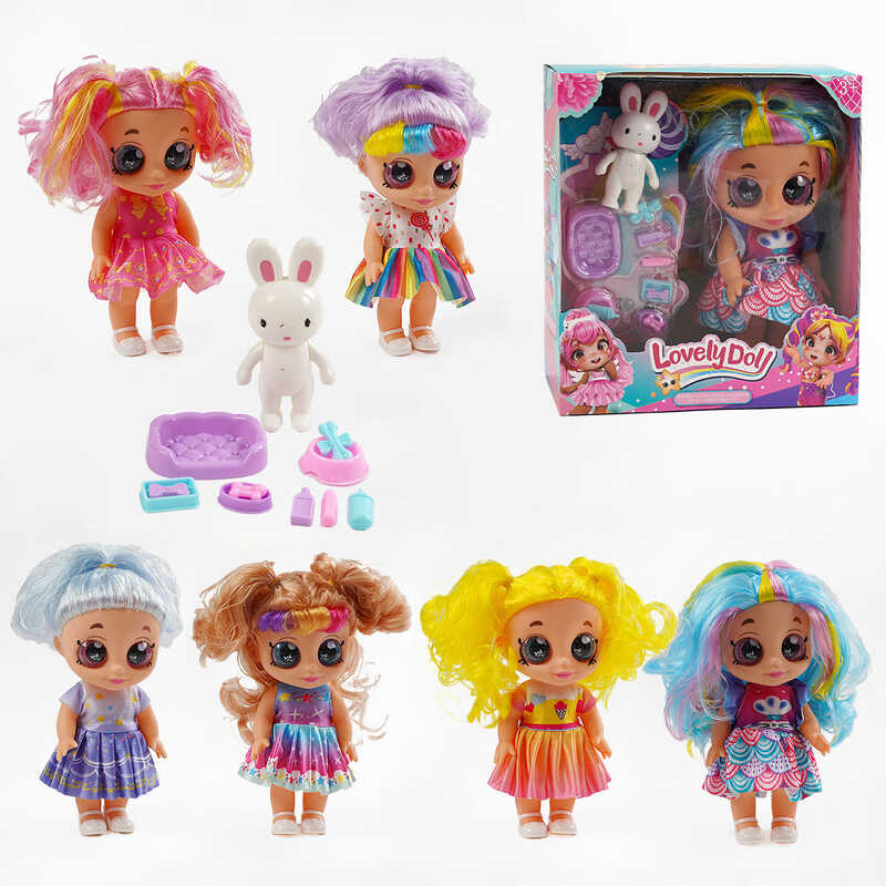 Лялька 213 D1 (72/2) 6 видів, в коробці,  гумова, висота 21 см, пісня, англійська мова знімний одяг, взуття, рухливі кінцівки, ВИДАЄТЬСЯ ТІЛЬКИ МІКС ВИДІВ