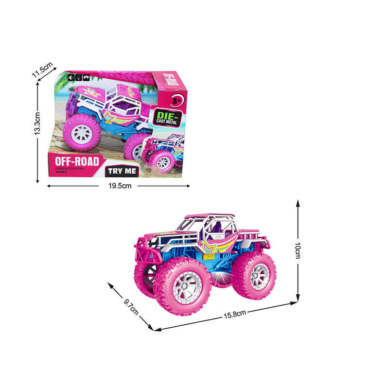 Машинка Z 260 D (96/2) металопластик, звуки, підсвічування, гумові шини, в коробці