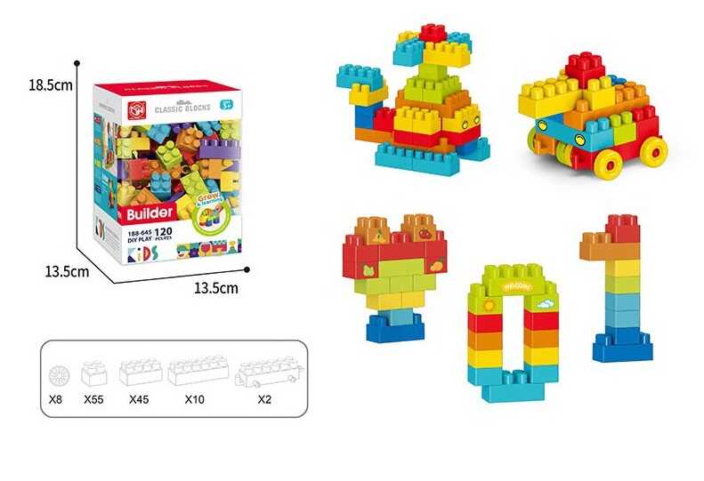 Конструктор 188-645 (48) 120 деталей, в коробці