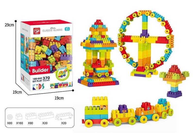 Конструктор 188-642 (24) 370 деталей, в коробці