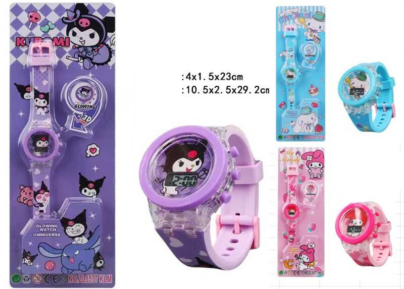 Годинник C 73299 (360) підсвічування, герой, електронний циферблат, силіконовий регульований ремінець, на листі, ВИДАЄТЬСЯ ТІЛЬКИ МІКС ВИДІВ