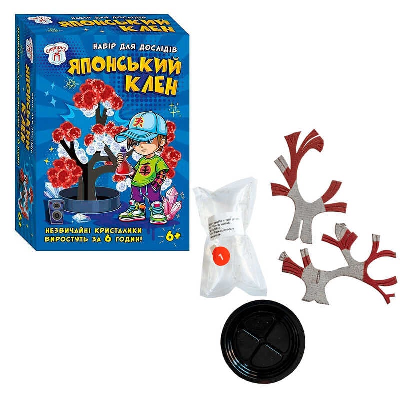 гр Набір для експериментів "Японський клен" 10114184У (95) "Ранок", розчин, основа, в коробці