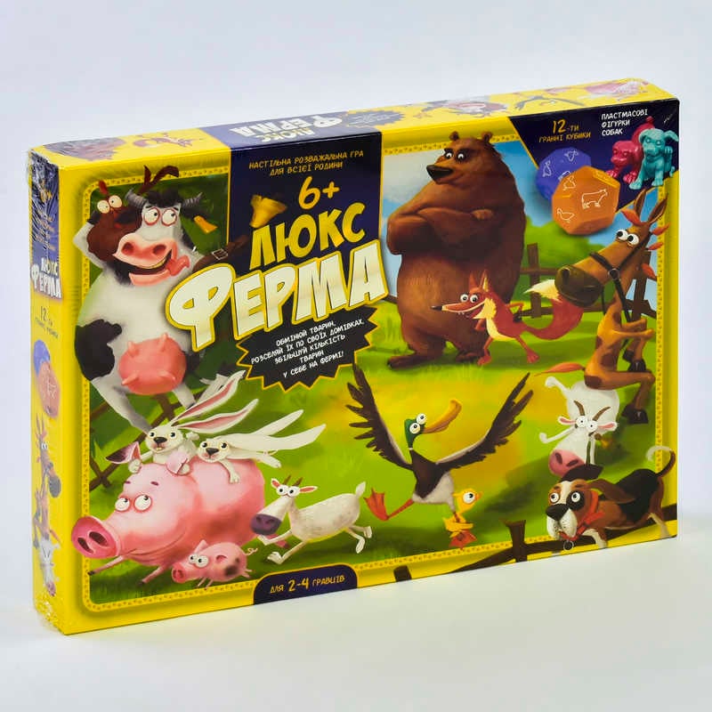 гр Гра наст. вел. "Ферма ЛЮКС" G-FL-UA-01 / G-FL-01-02 УКР. (5) "Danko Toys"