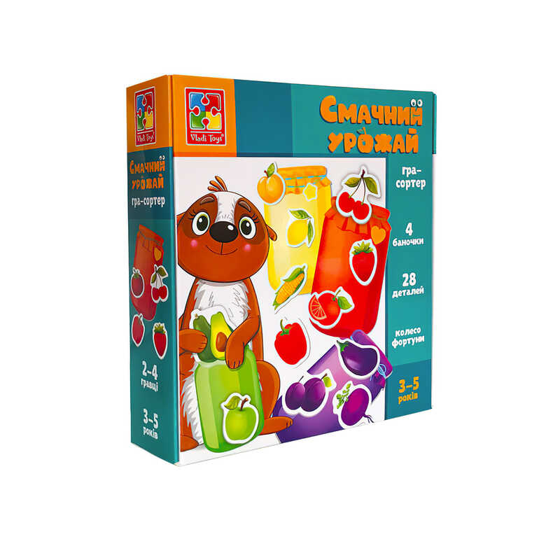 гр Міні-розвивашка сортер "Смачний урожай" VT1804-41 укр (28) "Vladi Toys", в коробці